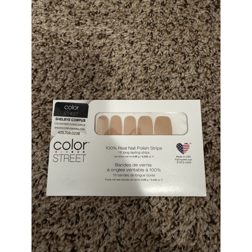 Color Street Giza Sands Nail Polish Strips Tan Nude Solid FMC143-A01160 NEW